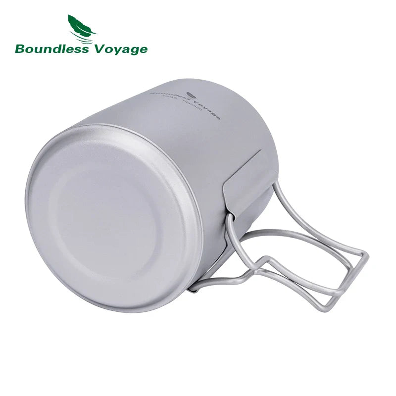 Boundless Voyage Titanium Portable Pour over Coffee Set 300ml Coffee Mug with Detachable Dripper