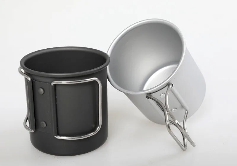 Camping Mug Aluminum Alloy Cup Tourist Tableware Picnic Utensils Outdoor Kitchen