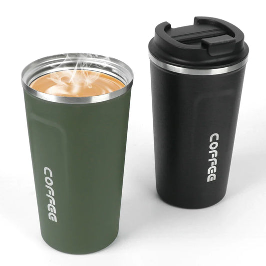 Thermo Cafe Coffee Mug Car Thermos Mug 380 510ml Leak Proof Travel Thermo Cup