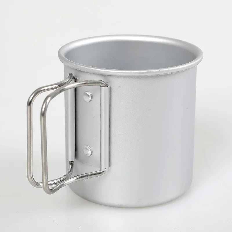 Camping Mug Aluminum Alloy Cup Tourist Tableware Picnic Utensils Outdoor Kitchen