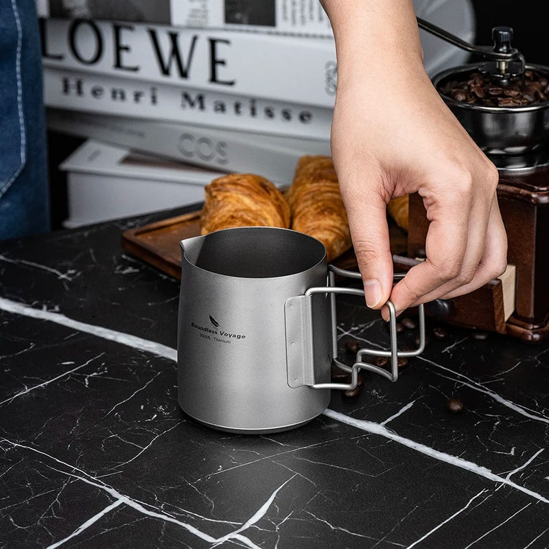 Boundless Voyage Titanium Portable Pour over Coffee Set 300ml Coffee Mug with Detachable Dripper