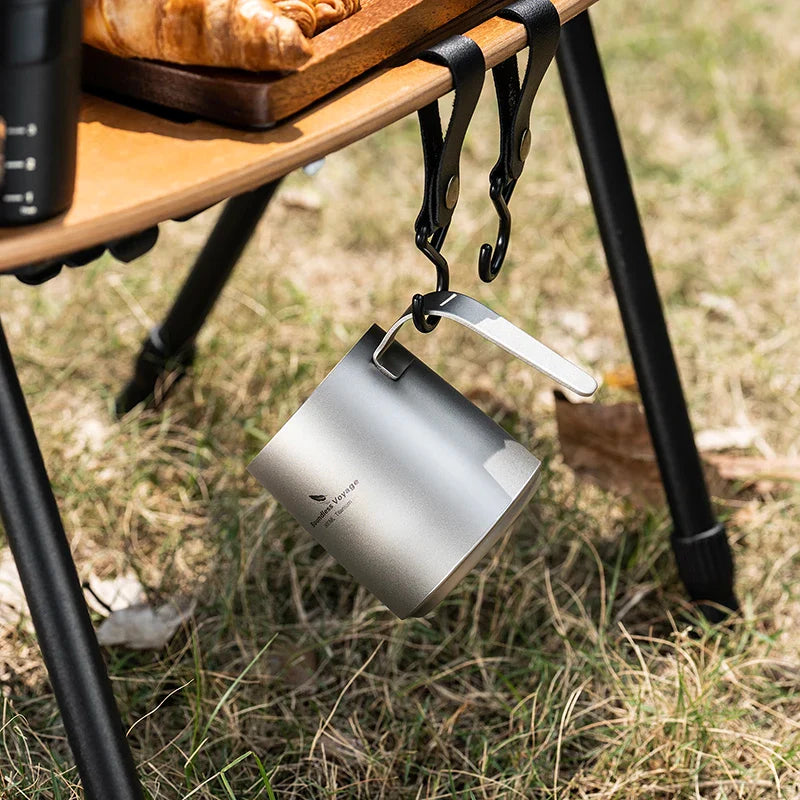 Boundless Voyage Titanium Portable Pour over Coffee Set 300ml Coffee Mug with Detachable Dripper