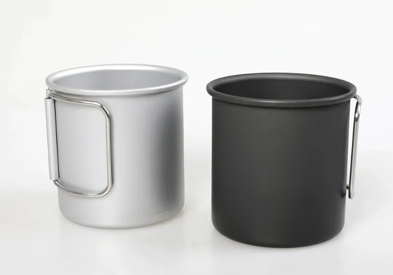 Camping Mug Aluminum Alloy Cup Tourist Tableware Picnic Utensils Outdoor Kitchen