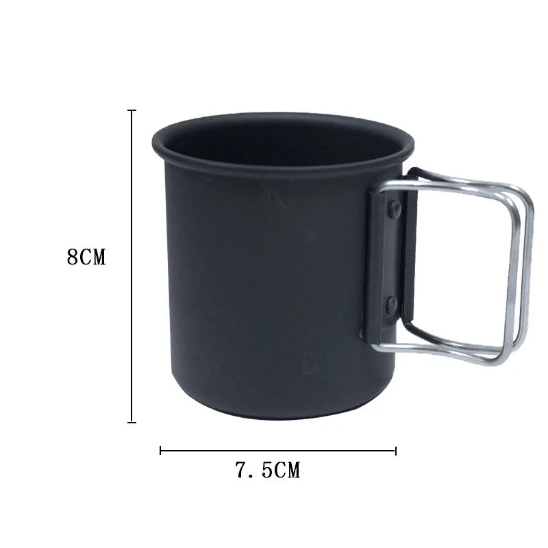 Camping Mug Aluminum Alloy Cup Tourist Tableware Picnic Utensils Outdoor Kitchen