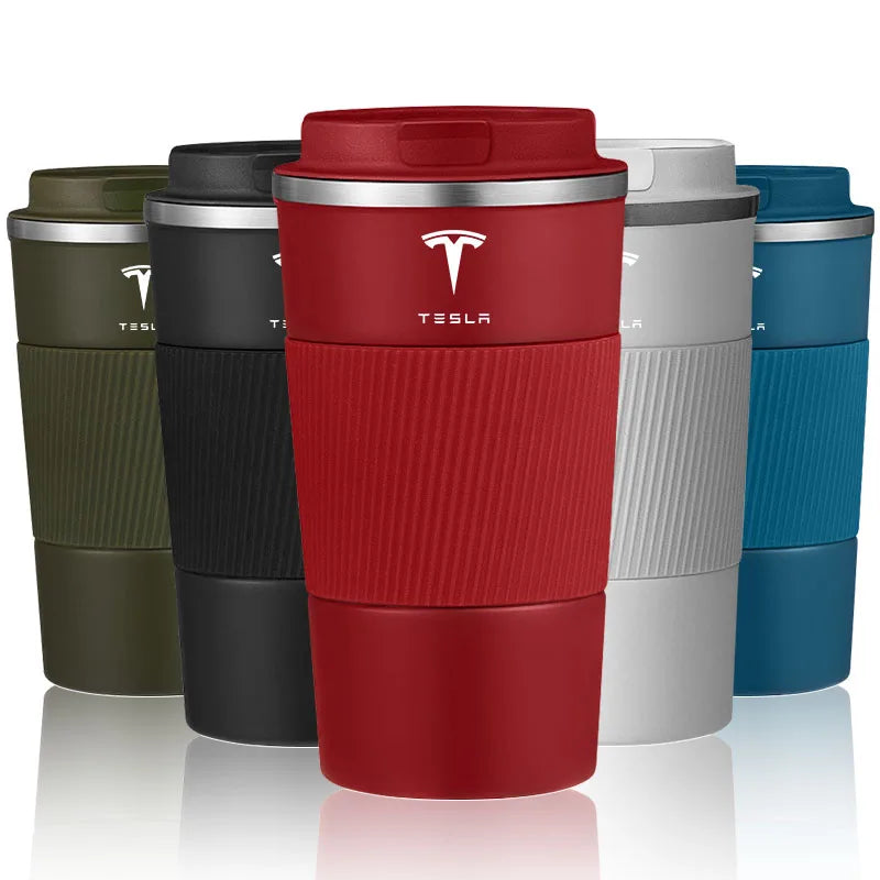 1pcs 5 colours Stainless Steel Coffee Cup Thermal Mug For Tesla Model 3 Model