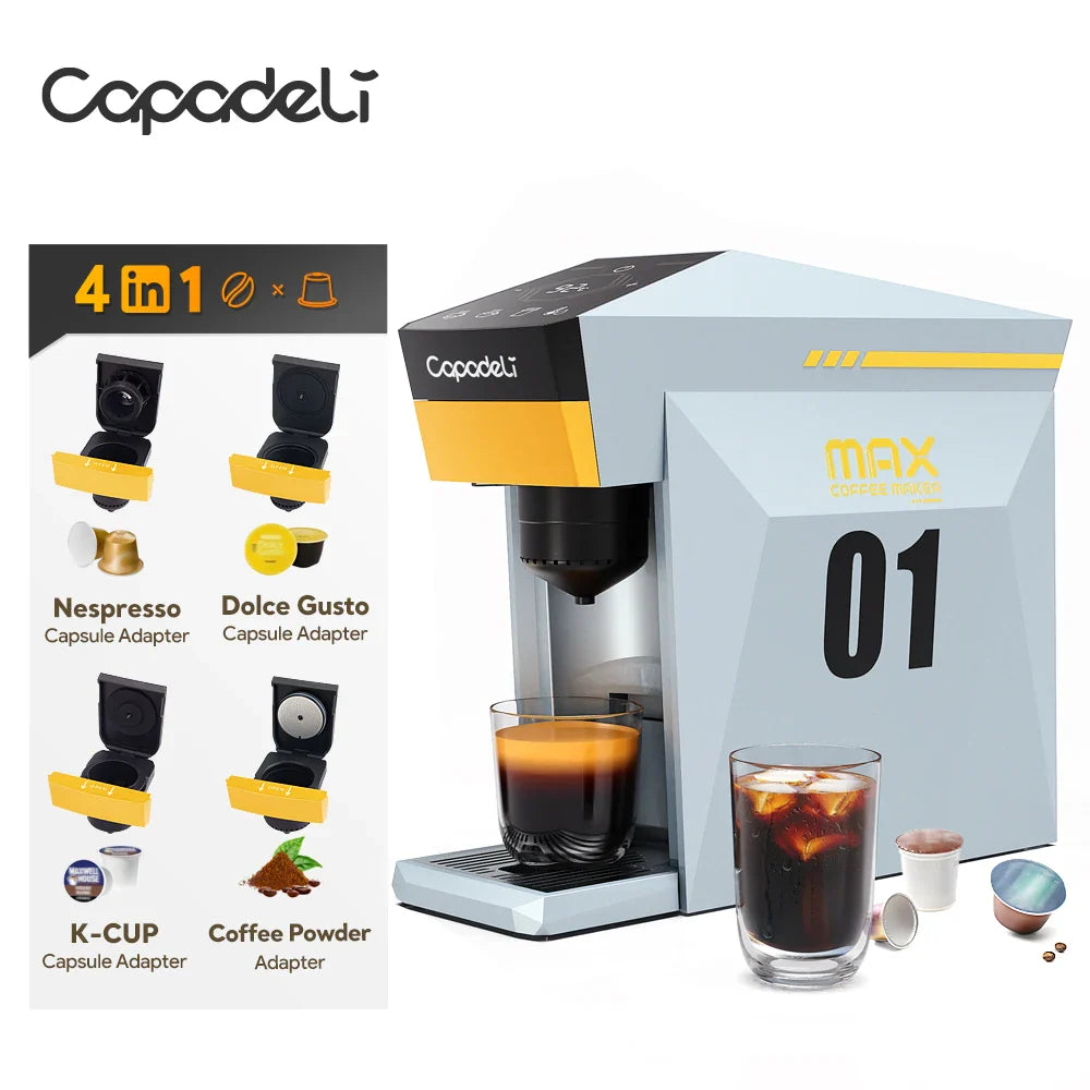Max Capsule Coffee Machine Electric Automatic Espresso Maker Compatible with Nes