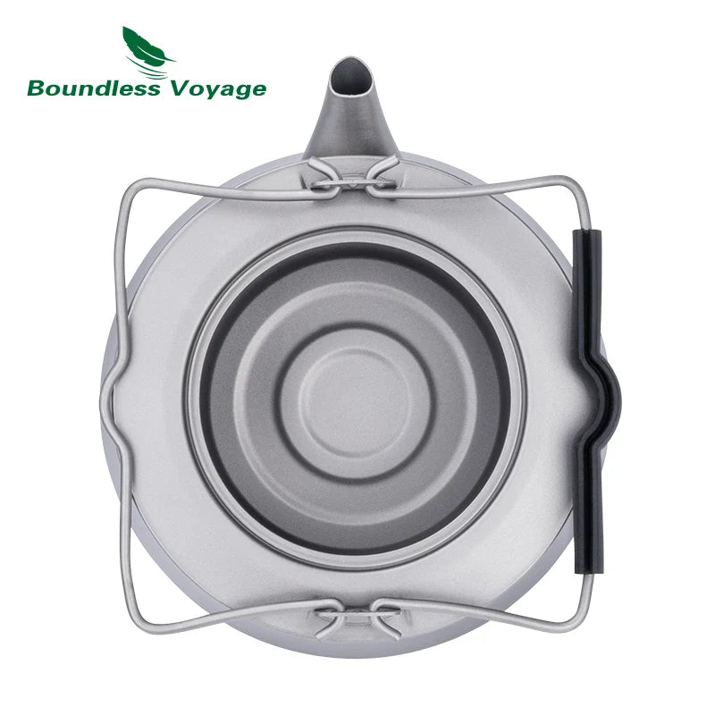 Boundless Voyage 800ml Titanium Kettle with Infuser Ultralight Stovetop Teapot
