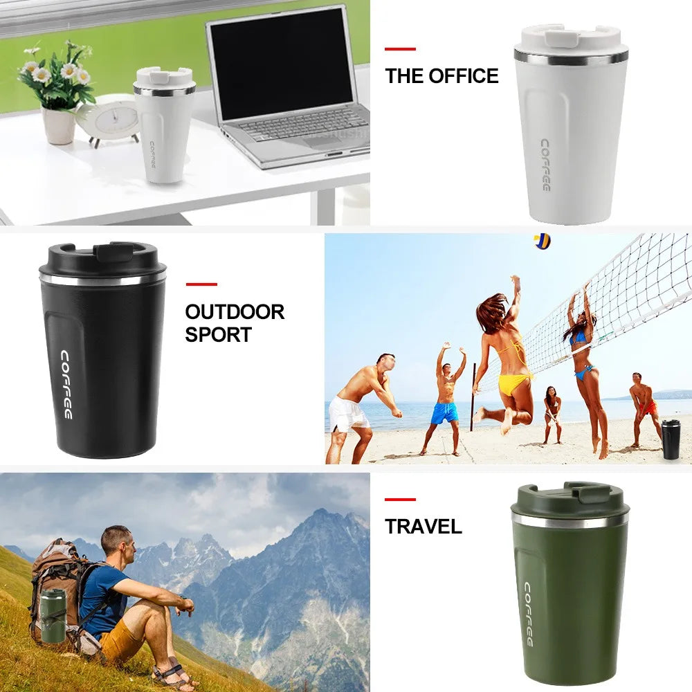380 510ml Thermo Cafe Coffee Mug Car Thermos Mug Leak Proof Travel Thermo Cup