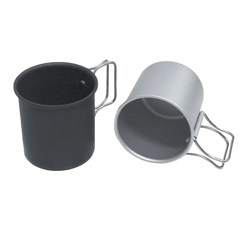 Camping Mug Aluminum Alloy Cup Tourist Tableware Picnic Utensils Outdoor Kitchen