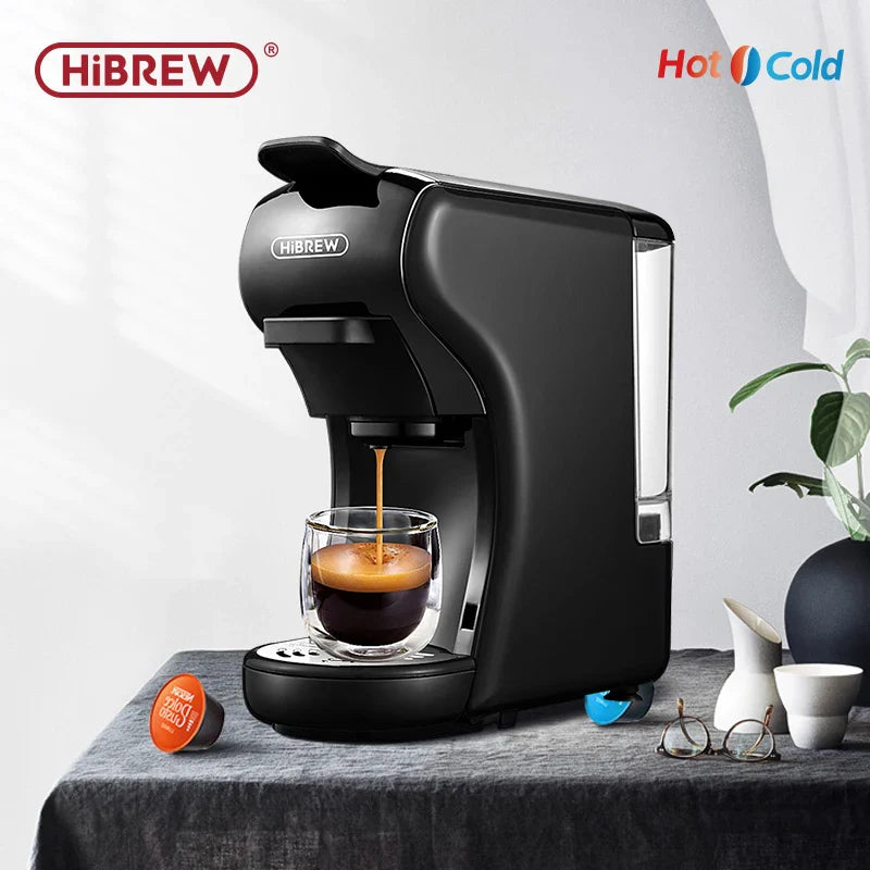 HiBREW Coffee Machine 19 Bar 4in1 & Cold Multiple Capsule Espresso Cafetera