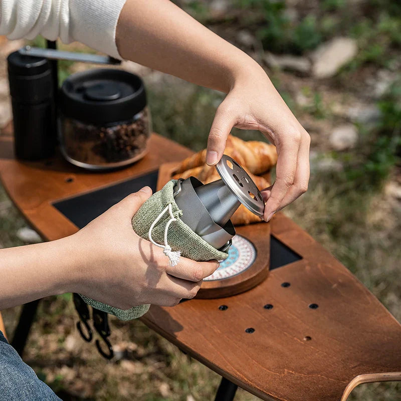 Boundless Voyage Titanium Portable Pour over Coffee Set 300ml Coffee Mug with Detachable Dripper